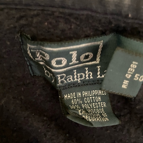 POLO Ralph Lauren vintage big pony full zip hoodie 2012 U.S Open blue yellow XXL - Picture 7 of 11